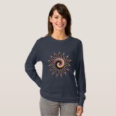 T-shirt Fleur de coucher du soleil (Devant entier)