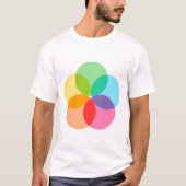 T-shirt Fleur de couleur (Devant)