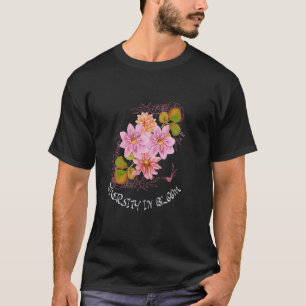 T-shirt Fleur de dahlia, amoureux des fleurs, botanique, j