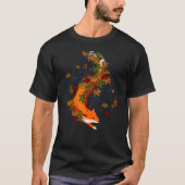 T-shirt Fleur de Fox d'aquarelle d'animal d'esprit de la (Devant)