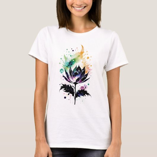 T-shirt Fleur de galaxie (Devant)