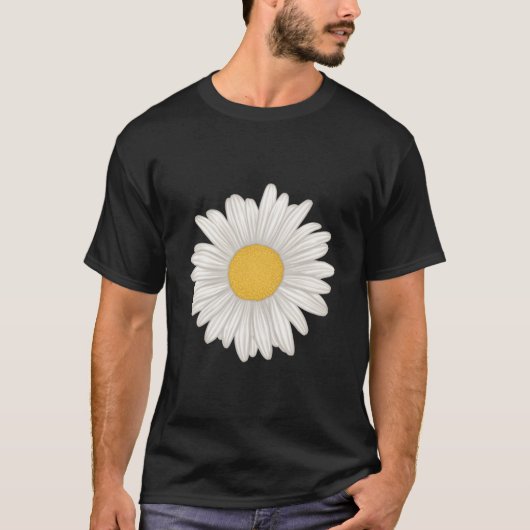 T-shirt Fleur de Gérbera blanche (Devant)