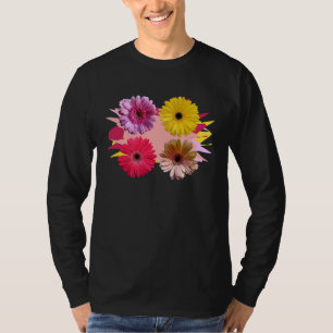 T-shirt fleur de gerbera marguerites gerberas marguerite f