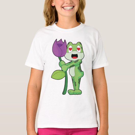 T-shirt Fleur de grenouille (Devant)