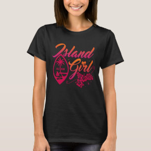 T-shirt Fleur de Guam Chamorrita Guam Island Guamanian Gir
