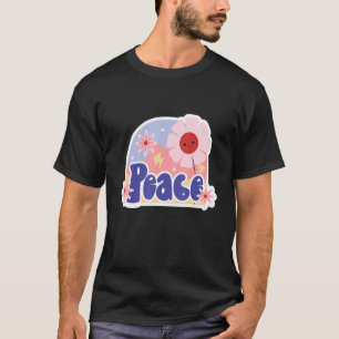 T-shirt Fleur de la paix, esprit positif Inspirationnel