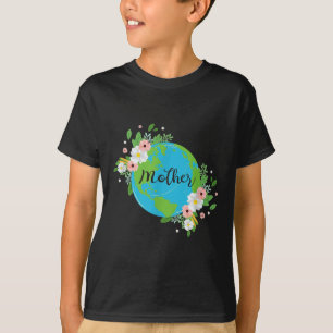 T-shirt Fleur de la Terre Mère Protection de l'Environneme