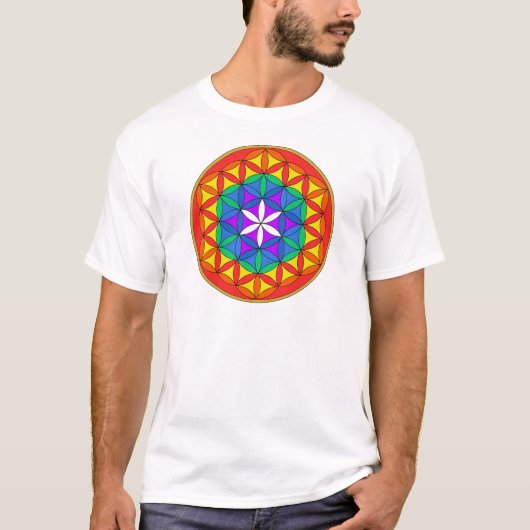 T-shirt Fleur de la vie Chakra3.png (Devant)