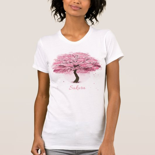 T-shirt Fleur de l'arbre Sakura (Devant)
