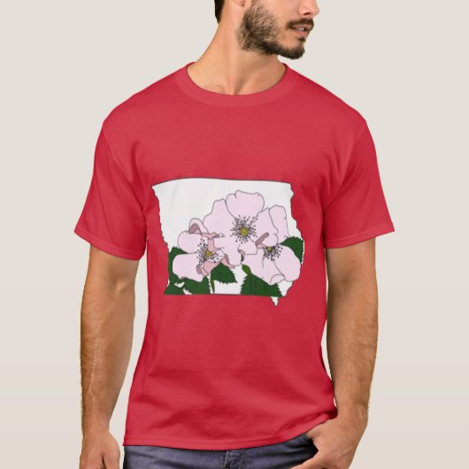 T-shirt Fleur de l'État de l'Iowa (Devant)