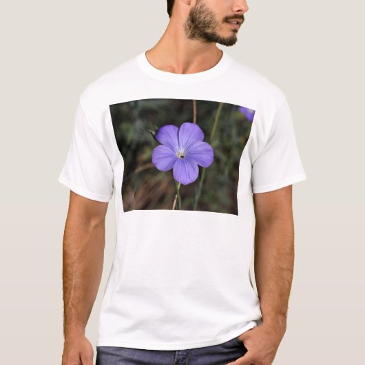 T-shirt Fleur de lin éternel ou bleu (Devant)