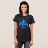 T-shirt fleur-de-lis bleue (Devant entier)