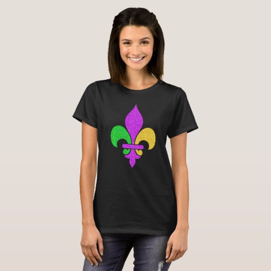 T-shirt Fleur De Lis Mardi Gras 2023 Adult Men Women Boys (Devant entier)