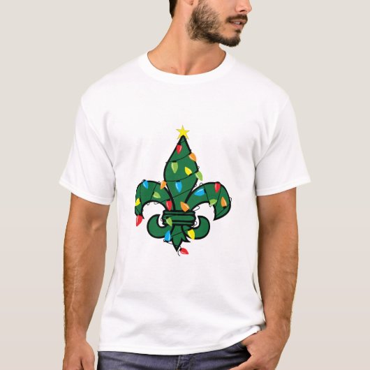 T-shirt Fleur de Lis Noël (Devant)