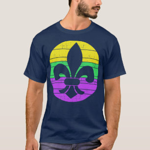 T-shirt fleur de lis pour la célébration du carnaval