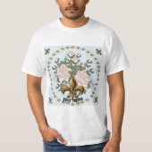 T-shirt Fleur de lis rose (Devant)