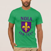 T-shirt Fleur De Lis Shield, NOLA (Devant)