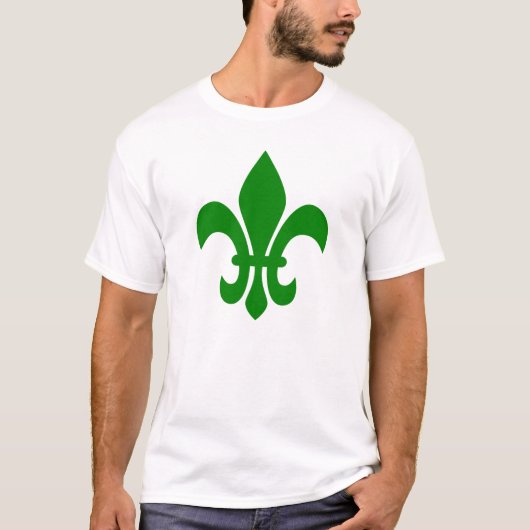 T-shirt Fleur de Lis verte (Devant)