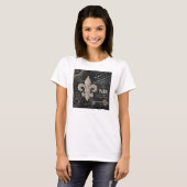 T-shirt fleur de lis vintage (Devant entier)