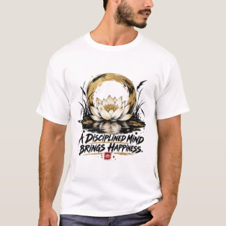 T-shirt Fleur de Lotus « Un esprit discipliné appo