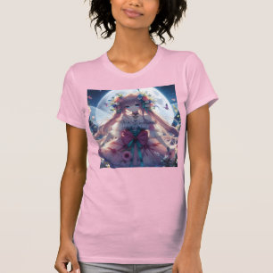 T-shirt Fleur de lune d'Anime