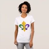 T-shirt Fleur de lys Mardis Gras (Devant entier)