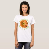 T-shirt Fleur de marguerite orange (Devant entier)