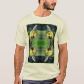 T-shirt Fleur de Mullein Jaune Sauvage Abstraite (Devant)