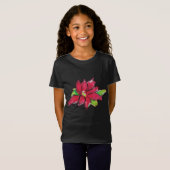 T-Shirt Fleur de Noël (Devant entier)