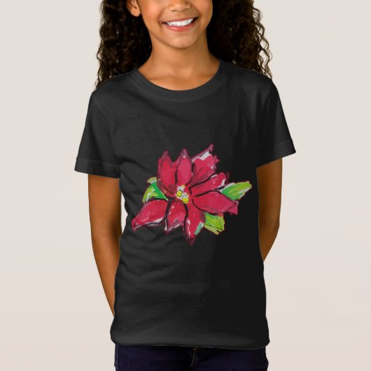 T-Shirt Fleur de Noël (Devant)