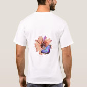T-shirt Fleur de papillon (Dos)