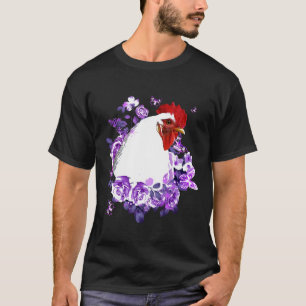 T-shirt Fleur de poulet pour les gens qui aiment le poulet