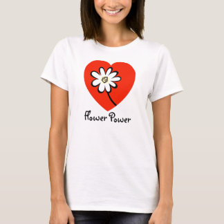 T-Shirt Fleur de Pouvoir Hippie Groovy