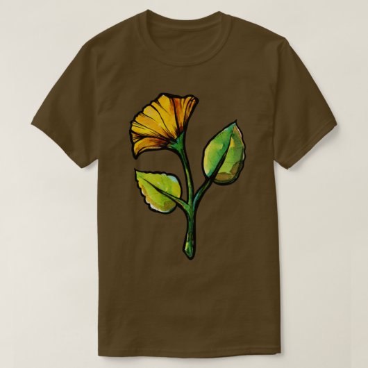 T-shirt Fleur de printemps jaune (Design devant)