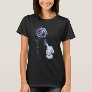 T-shirt Fleur de sensibilisation à la prévention du suic