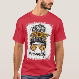 T-shirt Fleur de soleil blanchie Maman Tee - shirts de vie