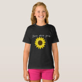 T-shirt Fleur de soleil en fleurs (Devant entier)