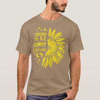 T-shirt Fleur De Soleil Femme Bientôt Être Maman 2022 Gros