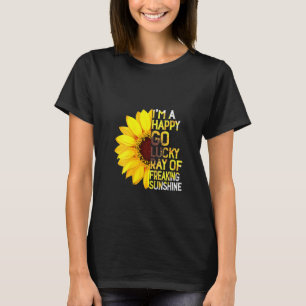 T-shirt Fleur De Soleil Femme Je Suis Un Bon Go Lucky Ray 