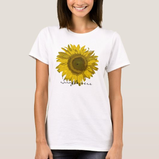 T-shirt Fleur de tournesol   (Devant)