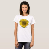 T-shirt Fleur de tournesol   (Devant entier)
