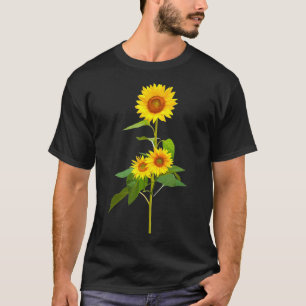 T-shirt Fleur de tournesol Jardin Jaune Girasol Flor