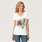 T-SHIRT FLEUR DE TRÈFLE VIOLET (Devant entier)