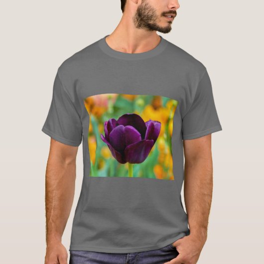 T-Shirt Fleur de Tulipe Élégant (Devant)