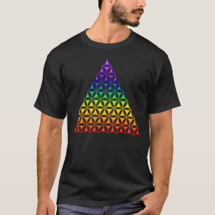 T-shirt Fleur de vie / Blume des Lebens - chakra pyramidal
