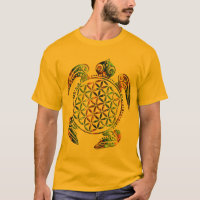 Fleur de vie / Blume des Lebens - couleur tortue