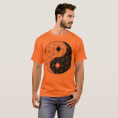 T-shirt Fleur de Yin Yang de la vie (Devant entier)