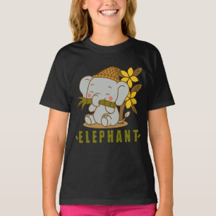 T-shirt fleur d'éléphant et de champa