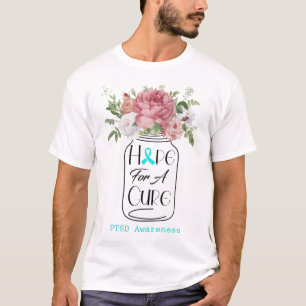 T-shirt Fleur d'espoir pour une guérison Sensibilisation a
