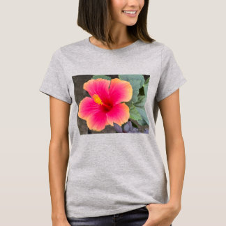 T-shirt Fleur d'Hibiscus Aloha